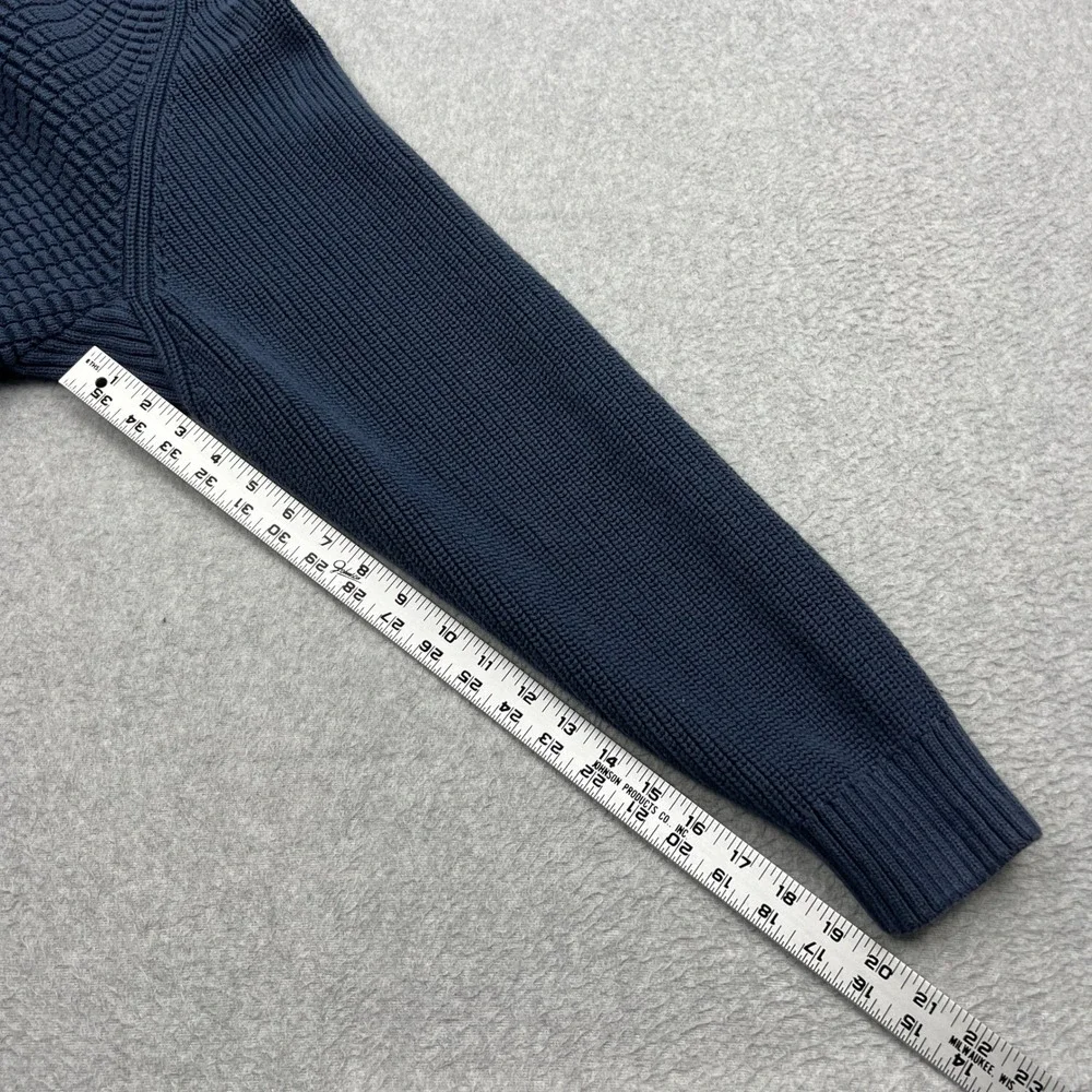 Duluth Trading Co Cardigan Sweater Mens XXL Blue Burly Retirement Shawl Collar‎